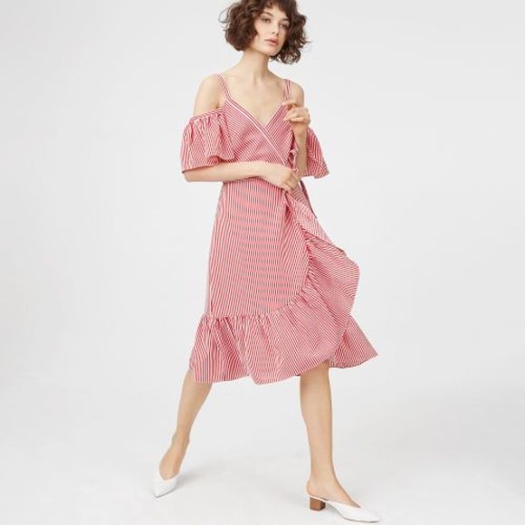 club monaco red dress